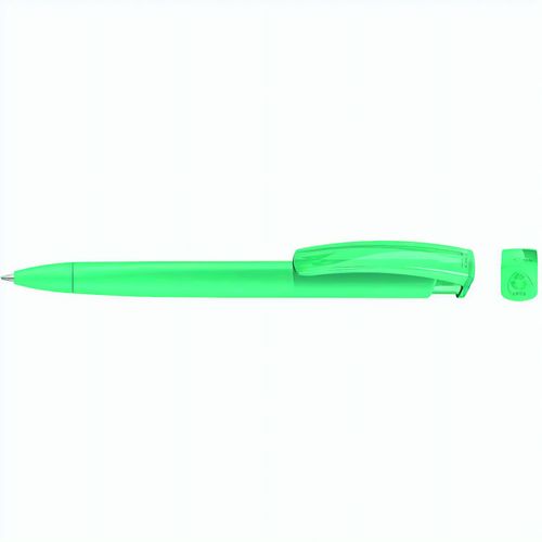 TRINITY K transparent RECY Druckkugelschreiber (Art.-Nr. CA385446) - Druckkugelschreiber mit gedeckt mattem...