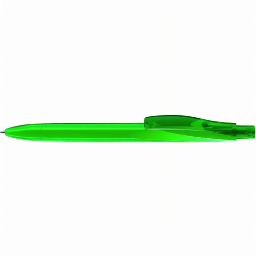 DROP K transparent Druckkugelschreiber (Art.-Nr. CA392775) - Druckkugelschreiber mit geometrisch...