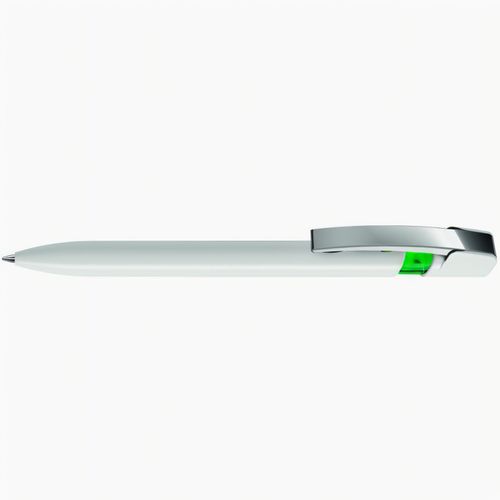 SKY M Druckkugelschreiber (Art.-Nr. CA399743) - Druckkugelschreiber mit gedeckt glänzen...