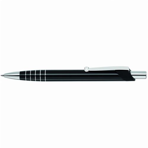 MOON Druckkugelschreiber (Art.-Nr. CA403951) - Metall-Druckkugelschreiber mit silbernen...