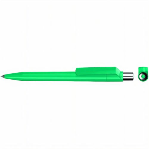 ON TOP SI F Druckkugelschreiber (Art.-Nr. CA409756) - Druckkugelschreiber mit farbig gedeckt...