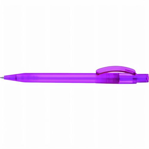 PIXEL frozen Druckkugelschreiber (Art.-Nr. CA415522) - Druckkugelschreiber mit gefrostetem...