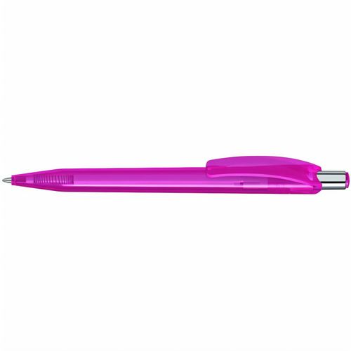 BEAT transparent Druckkugelschreiber (Art.-Nr. CA419110) - Druckkugelschreiber mit glänzend transp...