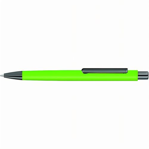 ELLIPSE GUM Druckkugelschreiber (Art.-Nr. CA432045) - Metall-Druckkugelschreiber mit ellipsenf...