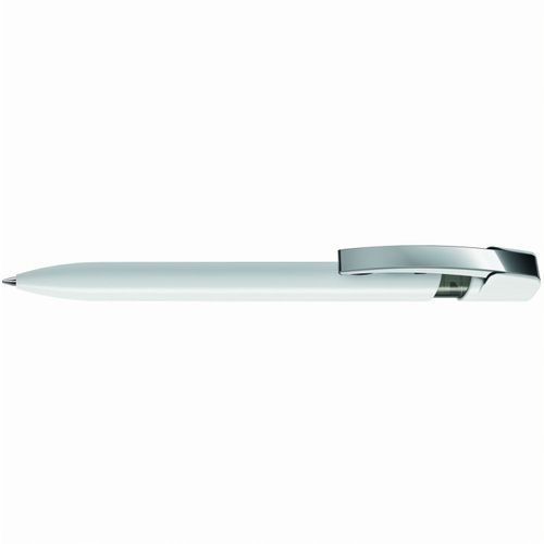 SKY M Druckkugelschreiber (Art.-Nr. CA434655) - Druckkugelschreiber mit gedeckt glänzen...