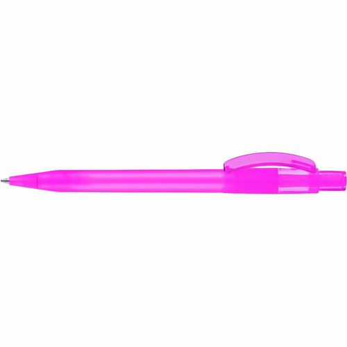 PIXEL frozen Druckkugelschreiber (Art.-Nr. CA438989) - Druckkugelschreiber mit gefrostetem...