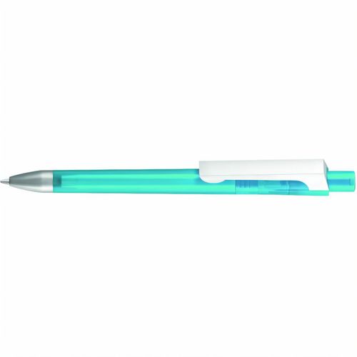 CHECK frozen KG SI Druckkugelschreiber (Art.-Nr. CA451238) - Druckkugelschreiber mit transparent...