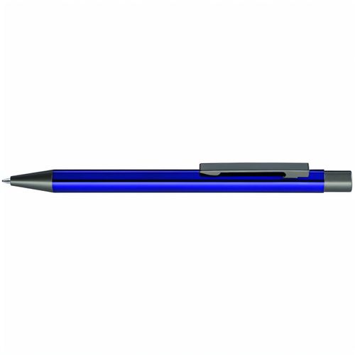 STRAIGHT Druckkugelschreiber (Art.-Nr. CA457146) - Metall-Druckkugelschreiber mit glänzend...
