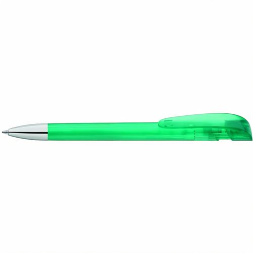 YES transparent SI Druckkugelschreiber (Art.-Nr. CA457707) - Druckkugelschreiber mit transparent...