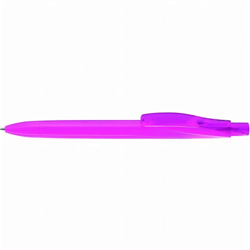 DROP K transparent Druckkugelschreiber (Art.-Nr. CA477473) - Druckkugelschreiber mit geometrisch...