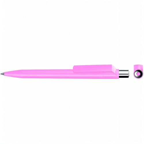 ON TOP SI F Druckkugelschreiber (Art.-Nr. CA489418) - Druckkugelschreiber mit farbig gedeckt...