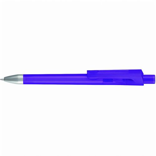 CHECK frozen SI Druckkugelschreiber (Art.-Nr. CA509377) - Druckkugelschreiber mit transparent...