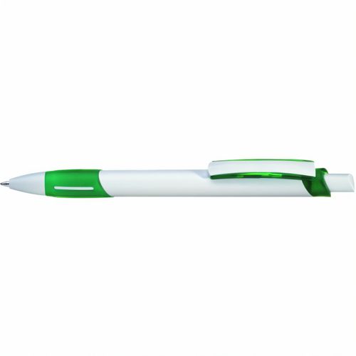 STRIPE Druckkugelschreiber (Art.-Nr. CA512605) - Druckkugelschreiber mit gedeckt weiße...