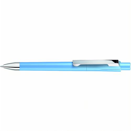 CHECK M-SI Druckkugelschreiber (Art.-Nr. CA520315) - Druckkugelschreiber mit gedeckt matten...