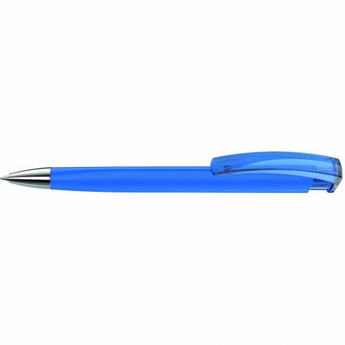 TRINITY K transparent SI GUM Druckkugelschreiber (Art.-Nr. CA526147) - Druckkugelschreiber mit gummiertem...