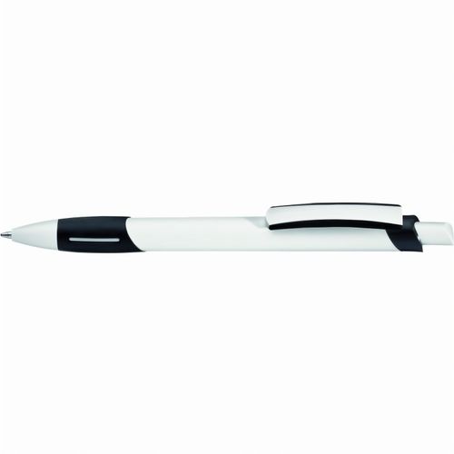 STRIPE Druckkugelschreiber (Art.-Nr. CA531597) - Druckkugelschreiber mit gedeckt weiße...