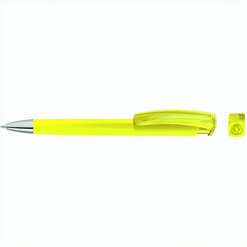 TRINITY K transparent SI RECY Druckkugelschreiber (Art.-Nr. CA553916) - Druckkugelschreiber mit gedeckt mattem...