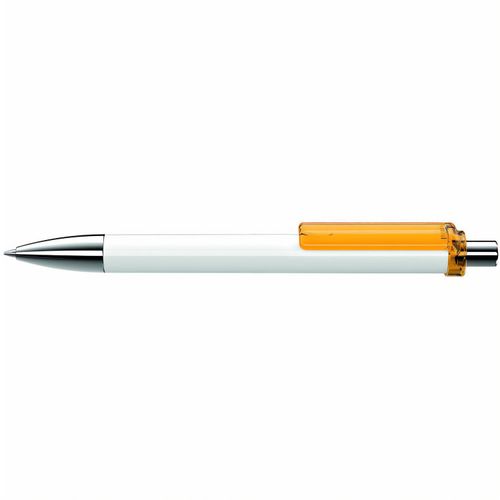 FASHION K transparent SI Druckkugelschreiber (Art.-Nr. CA553920) - Druckkugelschreiber mit gedeckt glänzen...
