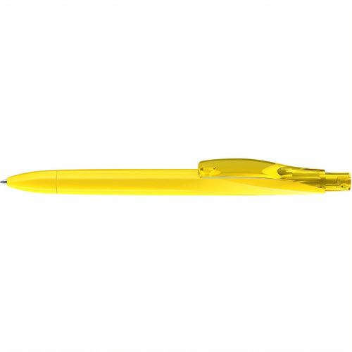 DROP K transparent Druckkugelschreiber (Art.-Nr. CA560545) - Druckkugelschreiber mit geometrisch...
