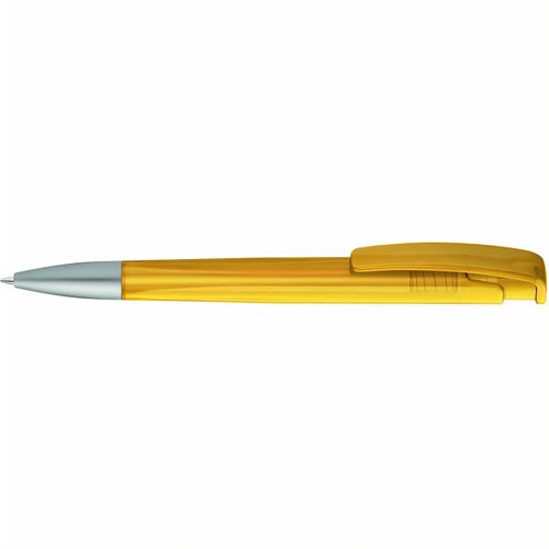 LINEO frozen SI Druckkugelschreiber (Art.-Nr. CA569671) - Druckkugelschreiber mit geometrisch...