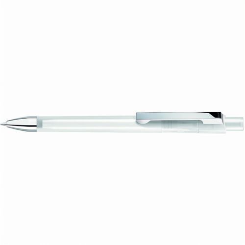 CHECK frozen M-SI Druckkugelschreiber (Art.-Nr. CA570837) - Druckkugelschreiber mit transparent...