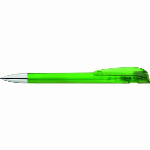 YES transparent SI Druckkugelschreiber (Art.-Nr. CA571336) - Druckkugelschreiber mit transparent...