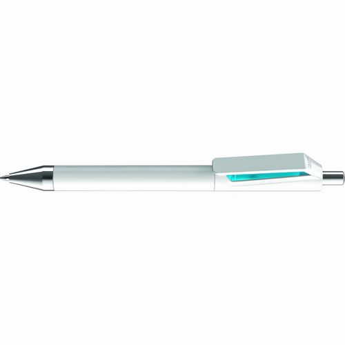 FUSION SI Druckkugelschreiber (Art.-Nr. CA573868) - Druckkugelschreiber mit gedeckt glänzen...