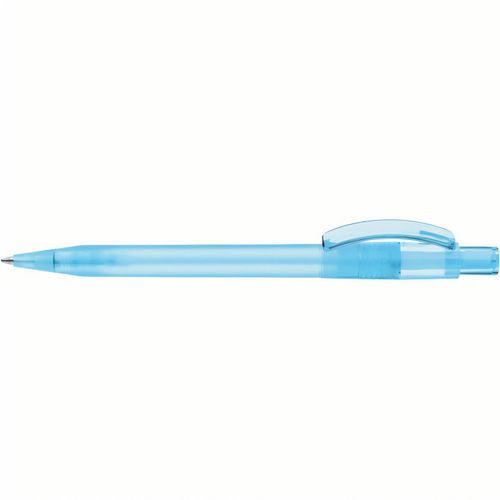 PIXEL frozen Druckkugelschreiber (Art.-Nr. CA586575) - Druckkugelschreiber mit gefrostetem...