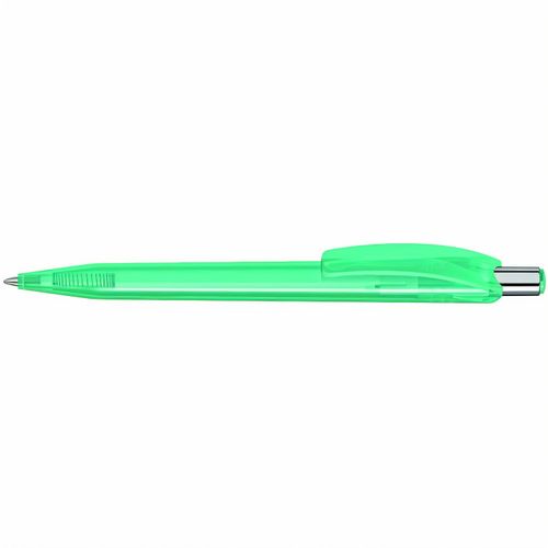 BEAT transparent Druckkugelschreiber (Art.-Nr. CA590769) - Druckkugelschreiber mit glänzend transp...