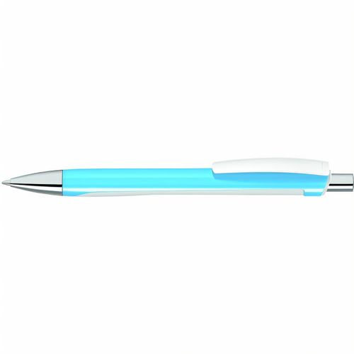WAVE GUM Druckkugelschreiber (Art.-Nr. CA591634) - Druckkugelschreiber mit zweigeteiltem...