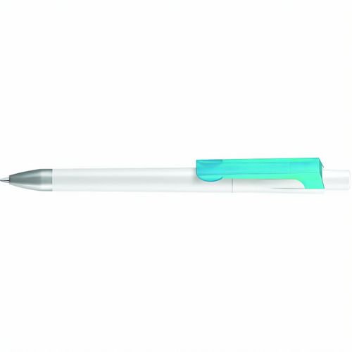CHECK K frozen SI Druckkugelschreiber (Art.-Nr. CA598020) - Druckkugelschreiber mit gedeckt matten...