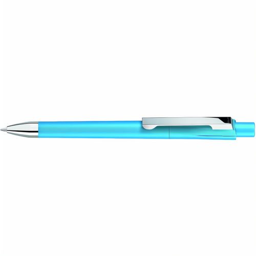 CHECK M-SI Druckkugelschreiber (Art.-Nr. CA598058) - Druckkugelschreiber mit gedeckt matten...