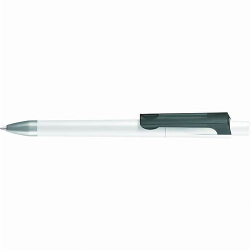 CHECK K frozen SI Druckkugelschreiber (Art.-Nr. CA598409) - Druckkugelschreiber mit gedeckt matten...