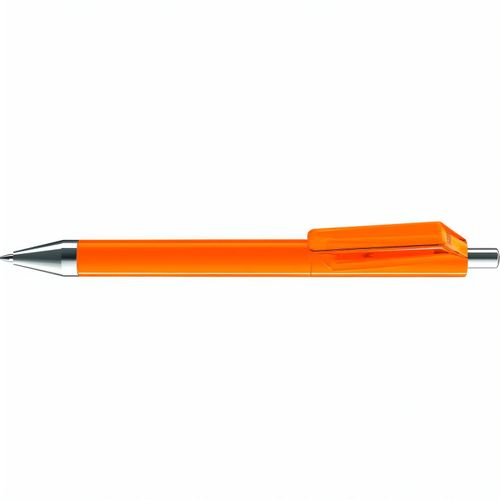 FUSION SI F Druckkugelschreiber (Art.-Nr. CA619264) - Druckkugelschreiber mit gedeckt glänzen...