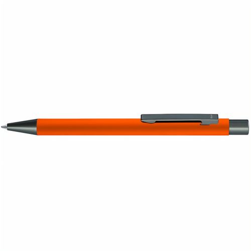 STRAIGHT GUM Druckkugelschreiber (Art.-Nr. CA631067) - Metall-Druckkugelschreiber mit Softtouch...
