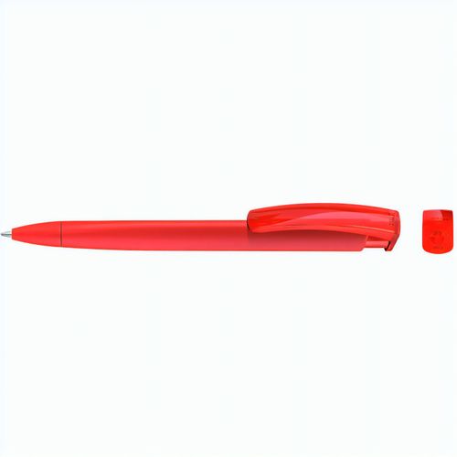 TRINITY K transparent RECY Druckkugelschreiber (Art.-Nr. CA632892) - Druckkugelschreiber mit gedeckt mattem...