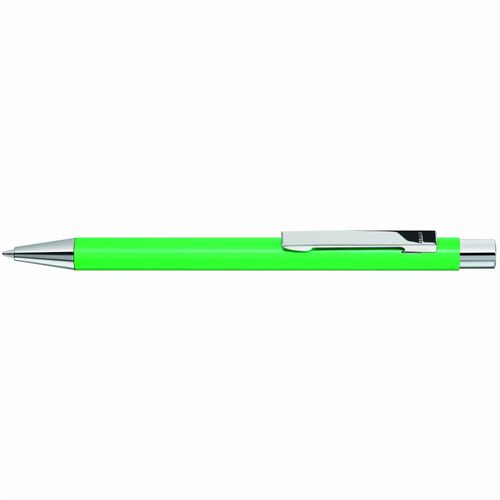 STRAIGHT SI Druckkugelschreiber (Art.-Nr. CA655414) - Metall-Druckkugelschreiber mit mattem...