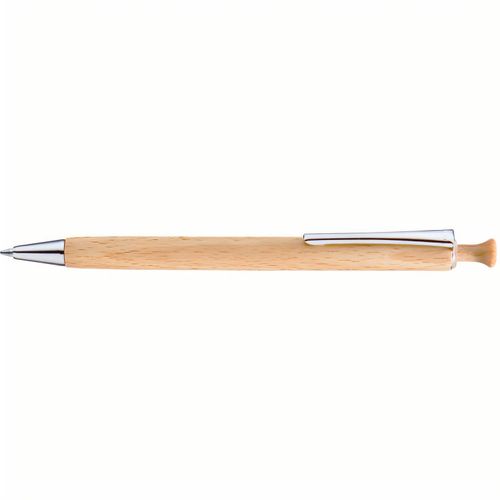 FOREST Druckkugelschreiber (Art.-Nr. CA662589) - Holz-Druckkugelschreiber mit Holzdrücke...