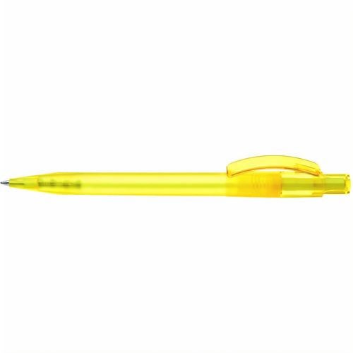 PIXEL frozen Druckkugelschreiber (Art.-Nr. CA665318) - Druckkugelschreiber mit gefrostetem...