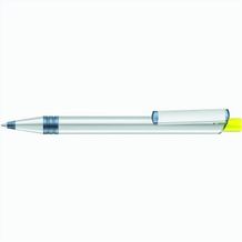 RECYCLED PET PEN ALUMA transparent Druckkugelschreiber (gelb) (Art.-Nr. CA673248)