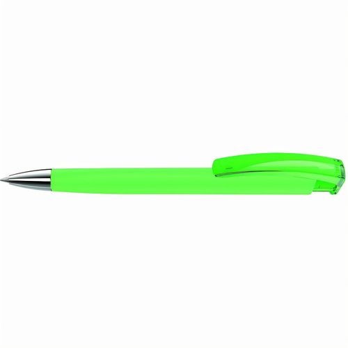 TRINITY K transparent SI GUM Druckkugelschreiber (Art.-Nr. CA698134) - Druckkugelschreiber mit gummiertem...