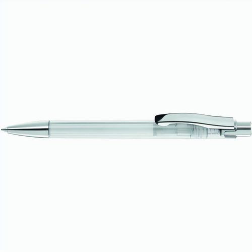 CANDY transparent SI Druckkugelschreiber (Art.-Nr. CA707162) - Druckkugelschreiber mit transparent...