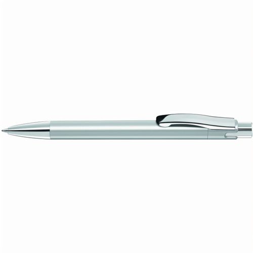 CANDY LUX M SI Druckkugelschreiber (Art.-Nr. CA708829) - Druckkugelschreiber mit silber glänzend...