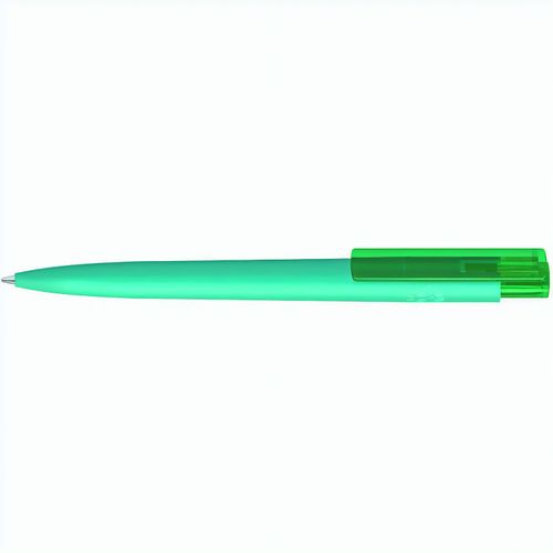 RECYCLED PET PEN PRO K transparent GUM Druckkugelschreiber (Art.-Nr. CA711272) - Druckkugelschreiber mit gummiertem...