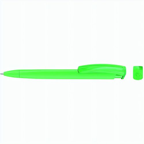 TRINITY K transparent RECY Druckkugelschreiber (Art.-Nr. CA713860) - Druckkugelschreiber mit gedeckt mattem...