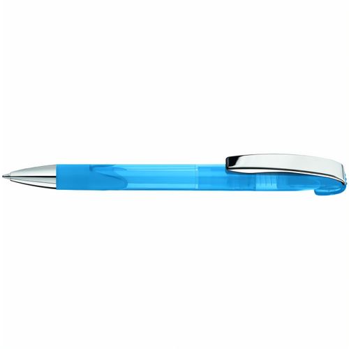 LOOK grip transparent M SI Druckkugelschreiber (Art.-Nr. CA714213) - Druckkugelschreiber mit transparent...