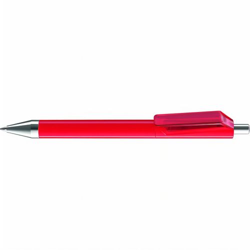 FUSION SI F Druckkugelschreiber (Art.-Nr. CA722309) - Druckkugelschreiber mit gedeckt glänzen...
