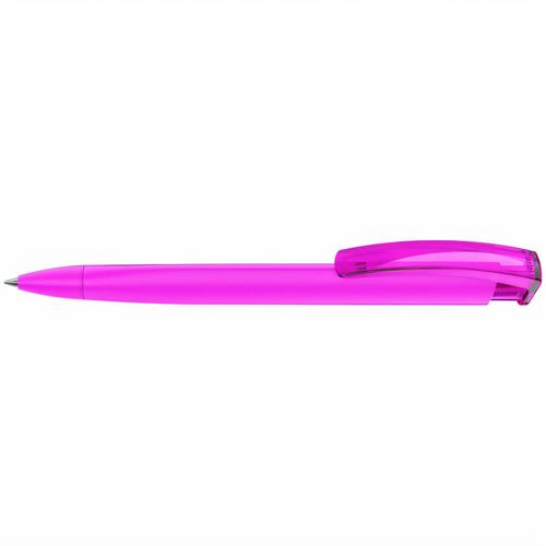 TRINITY K transparent GUM Druckkugelschreiber (Art.-Nr. CA733567) - Druckkugelschreiber mit gummiertem...
