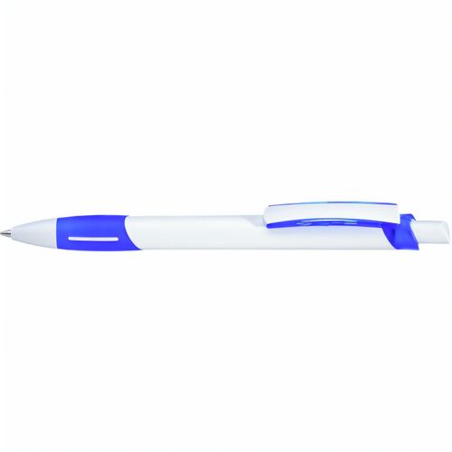 STRIPE Druckkugelschreiber (Art.-Nr. CA743899) - Druckkugelschreiber mit gedeckt weiße...