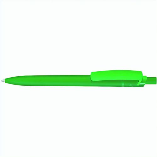 RECYCLED PET PEN STEP F GUM Druckkugelschreiber (Art.-Nr. CA750672) - Druckkugelschreiber mit gummiertem...